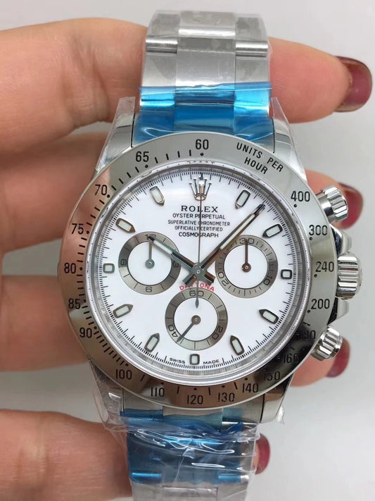 rolex replica daytona crono classic white dial orologio replica copia imitazione